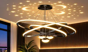 Modern Starry Sky Projection LED Pendant Chandelier