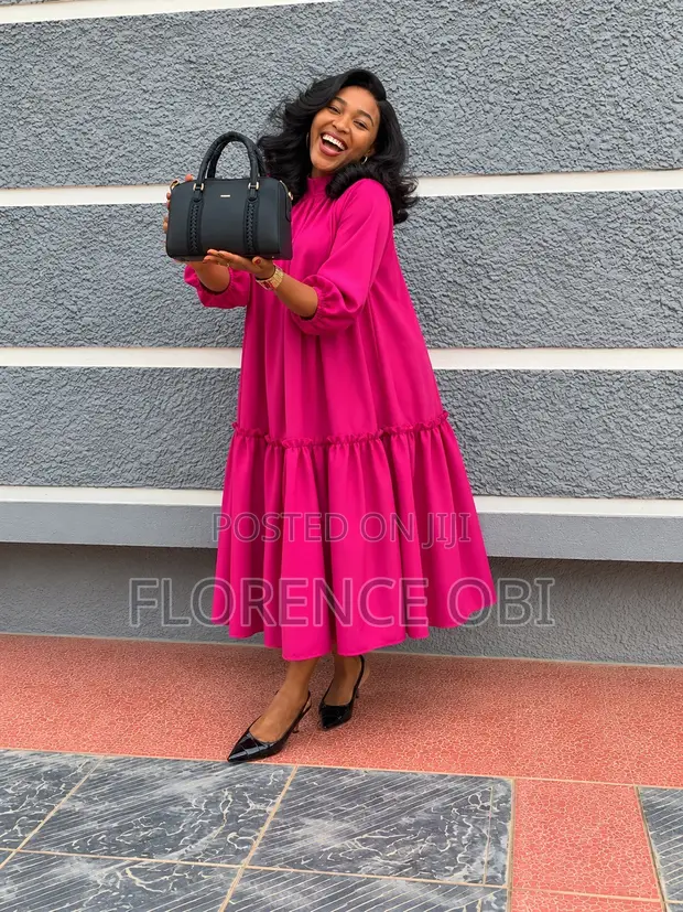 Pink Silk Maxi Dress by Florence - 1