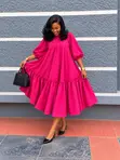 Pink Silk Maxi Dress by Florence - 2