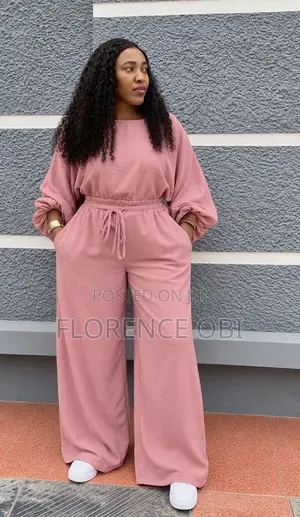 Dusty Pink Linen Two-Piece Set