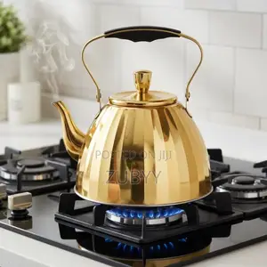 Luxurious Gold Stainless Steel Whistling Kettle 3L
