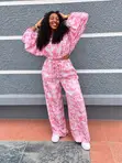 Marble Silk Two Piece Set - 1