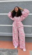 Marble Silk Two Piece Set - 2