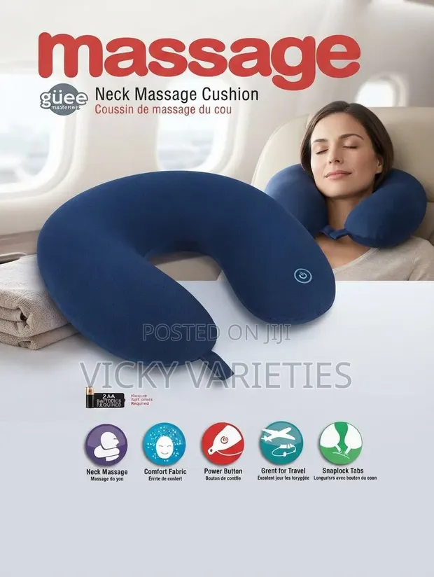 Neck Massager Cushion - Microbead Travel Pillow - 1