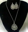 2-Piece Cubic Zirconia Jewelry Set - Silver - 2