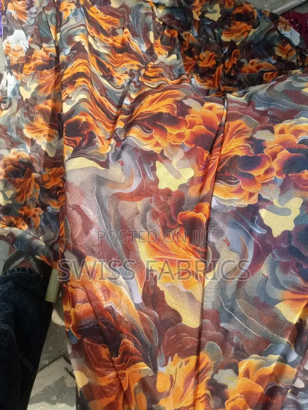 Flower Mesh Fabric - 1
