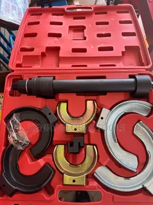Kayan Aiki Mai Ƙarfi Don Matse Hannun Juyawa (Coil Spring Compressor Tool Set)
