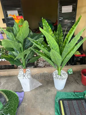 Artificial Flower and Vase - 4ft