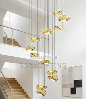 Modern LED Chandelier for Stairs, Hotel Lobby & Restaurant