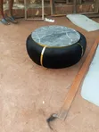 Brand New Round Center Table - Gray - 3