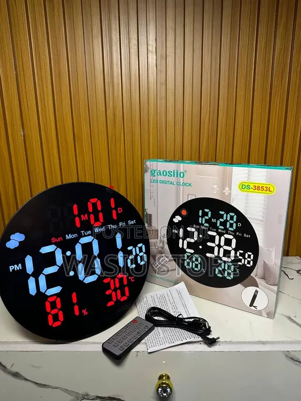 Gaosilo LED Digital Clock DS-3853L (Bango/Tebur) - 1