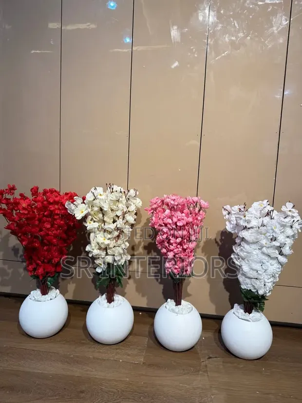 Artificial Flowers with Vase - 1