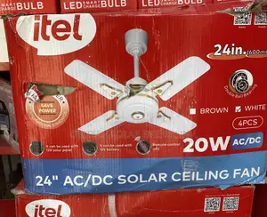 20W AC/DC Itel Fan na Hasken Rana - Sabon Juye