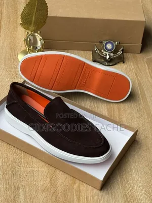 Santoni Smart Casual Suede Shoes Men's Size 41-46