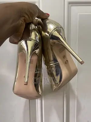 Novo Metallic Gold Pump Heels