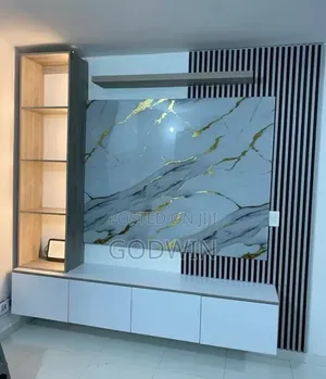 Standard TV Stand/Wall Unit with Drawers & Cupboard - Brand New