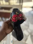 Hermes Black Leather Wedge Shoes - Size 40 - 2