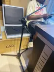Microphone Stand Mai Kafa 3 Mai Girma Tare Da Mic Holder - 2