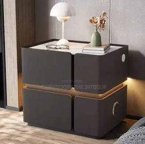 Smart Bedside Cabinet with Wireless Charging & Bluetooth Speaker