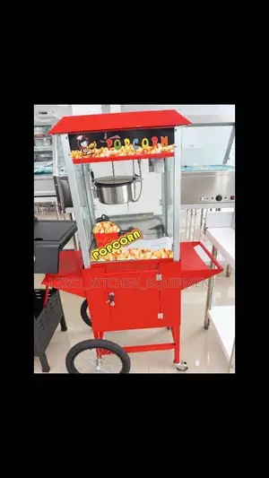 Popcorn Machine with Cart - Commercial Grade