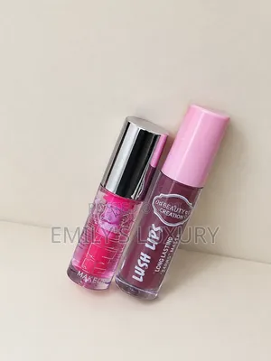 2-in-1 Lip Gloss & Matte Lipstick Combo - Pink & Nude