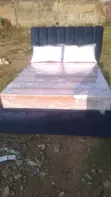 Navy Blue Bed Frame - 4.5 x 6 ft - 2