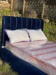 Navy Blue Bed Frame - 4.5 x 6 ft - 5