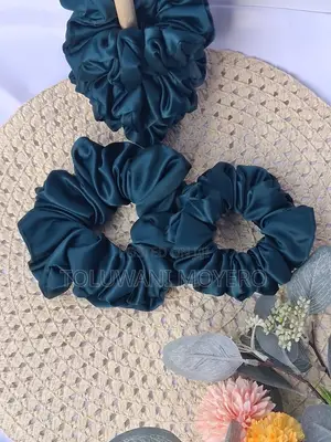 Stylish Satin Scrunchies - Assorted Colors & Sizes