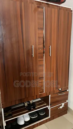 Home Interiors Double Wardrobe - Wood, Glossy Finish