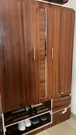Home Interiors Double Wardrobe - Wood, Glossy Finish - 1