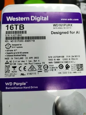 WD Purple Hard Drive na Kallon Bidiyo 16TB