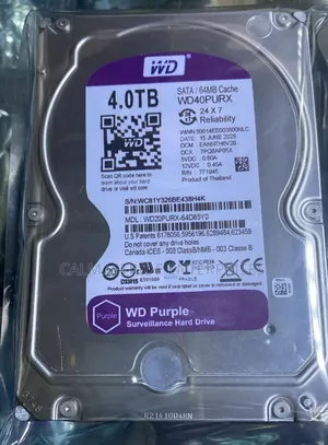 WD Purple Hard Drive 4TB don Kallon Bidiyo