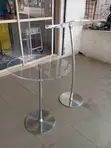 Original Silver Acrylic Pulpit - 1