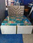 Home Interiors 4x6 Bed Frame & Mattress - Brand New - 1