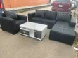 Quality L-Shape Sofas - Brand New Black - 1
