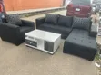 Quality L-Shape Sofas - Brand New Black - 2