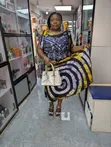 Adire Two Piece Skirt and Blouse Set - 1