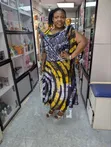 Adire Two Piece Skirt and Blouse Set - 4