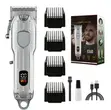 Professional Hair Clipper - Rechargeable, LED Display - 2