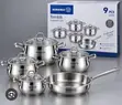 Quality Korkmaz Pot Set (9 Pieces) - 1
