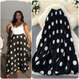 Stylish Pleated Polka Dot Skirt - New Arrival - 4