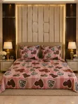 Plain Cotton Bedsheets with 4 Pillowcases - 2