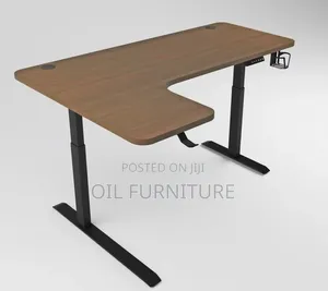 Ergonomic Electric Height Adjustable L-Shaped Office & Gaming Desk