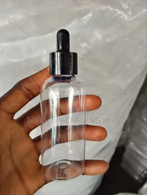 100ml Amber Serum Plastic Bottle with Dropper