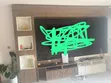Luxury TV Console & Feature Wall - Brown Wood - 2