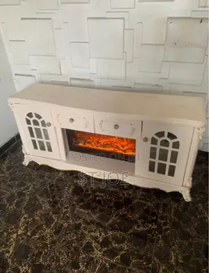 TV Stand with Fireplace Display