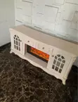 TV Stand with Fireplace Display - 2