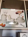 16pcs Stone Ware Dinner Set - Black - 2