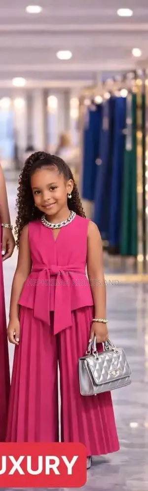 2B Real Pink Palazzo and Top Set (Girls, 6-9Y)