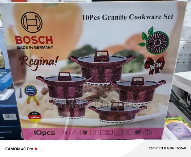 Bosch 10-Piece Granite Cookware Set - 1